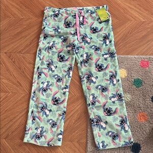 Fleece Pajamas with Stitch Print